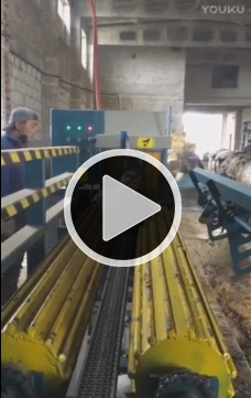 全自動流水線原木多片鋸視頻方木多片鋸，圓