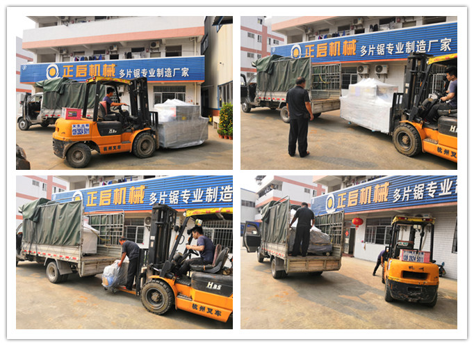 2019年5月發(fā)往廣東江門--方木多片鋸、空壓機(jī)