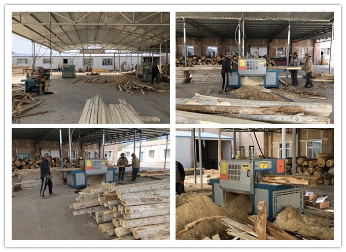 新疆哈密市--雙排鏈原木多片鋸、方木多片鋸、清邊機(jī)加工楊木