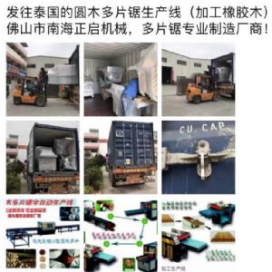 發往泰國西部客戶的原木多片鋸生產線專柜