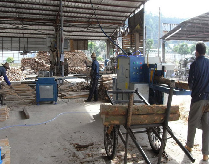 廣東-中山市-圓木多片鋸加工現(xiàn)場(chǎng)1