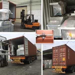 發往印尼客戶貨柜 --原木多片鋸生產線