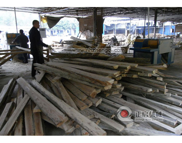 廣東增城鋸桉木加工現(xiàn)場