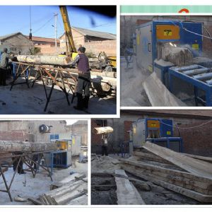 山西長(zhǎng)治-400圓木多片鋸客戶(hù)加工現(xiàn)場(chǎng)