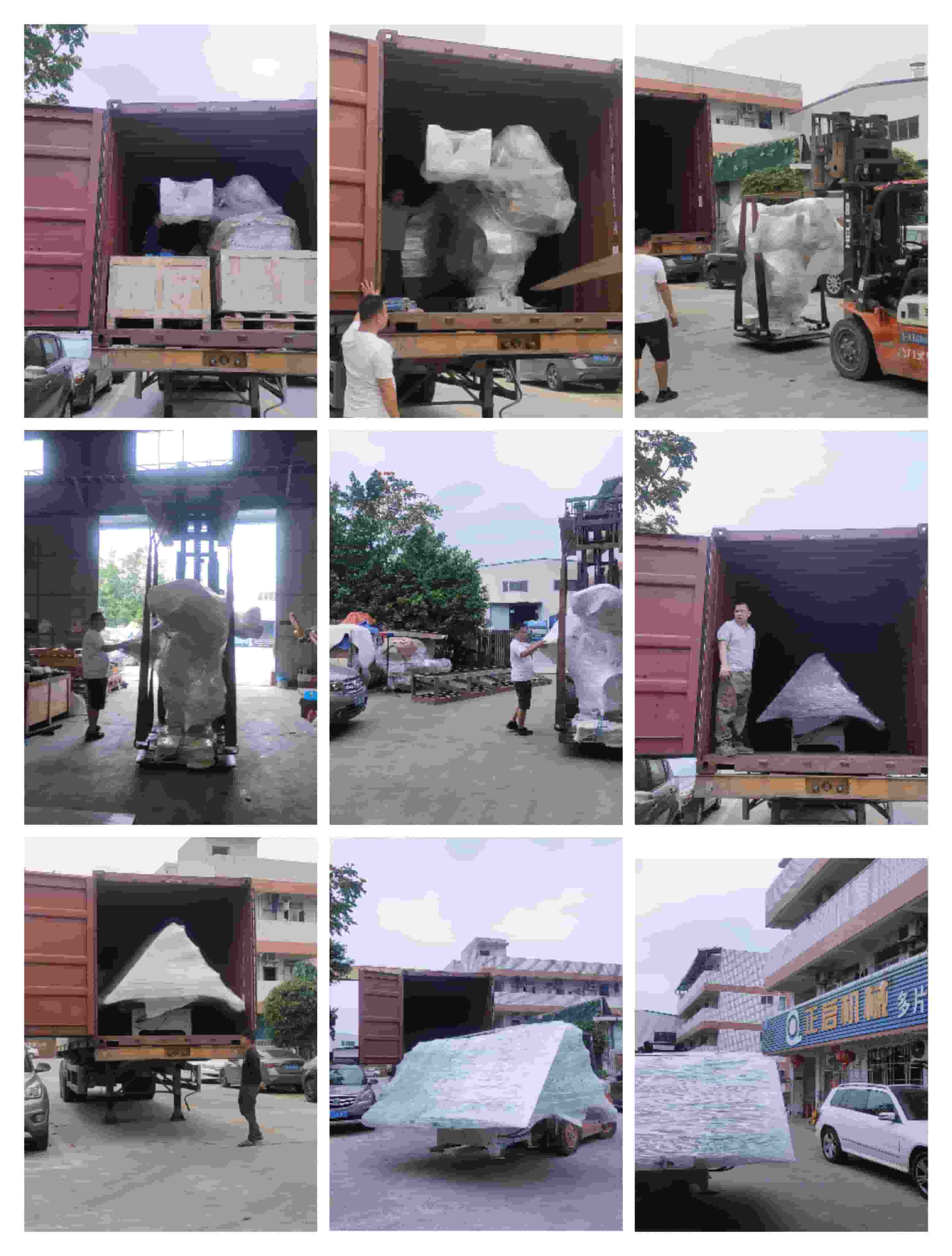 2023年4月14日發歐洲捷克裝柜-釘托盤ABB機器人、旋轉工作臺